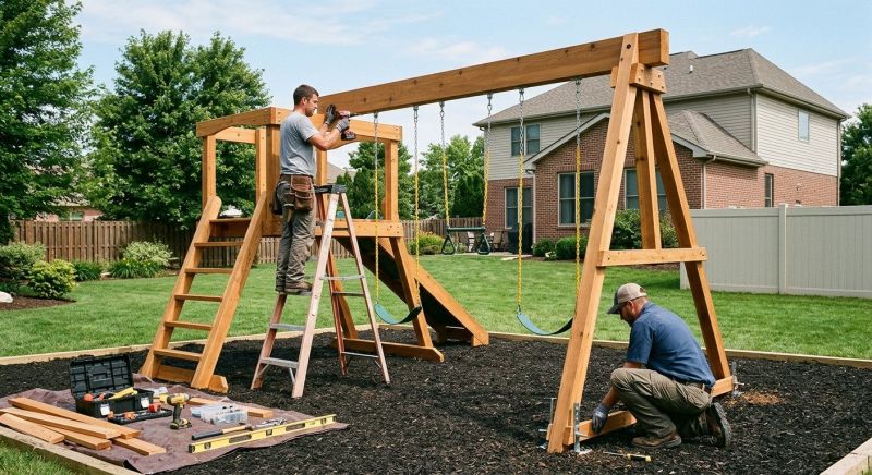 Jungle Gym Installation in Kansas City, KS
