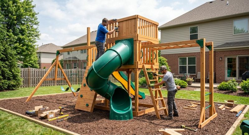 Jungle Gym Installation in Kansas City, KS