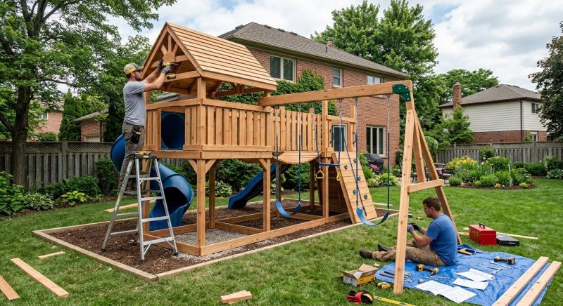 Playground Installation in Kansas City, KS