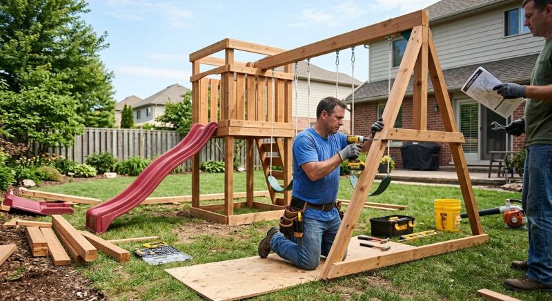 Swing Set Installation in Kansas City, KS